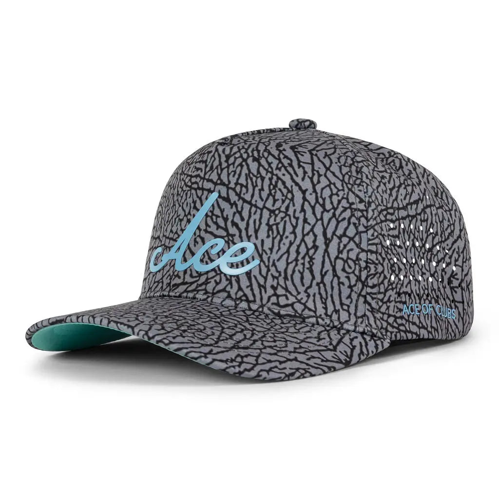 Gray Cement Print Ace Golf Hat | Ace of Clubs Golf Hat For Men & Women –  Ace of Clubs Golf Company