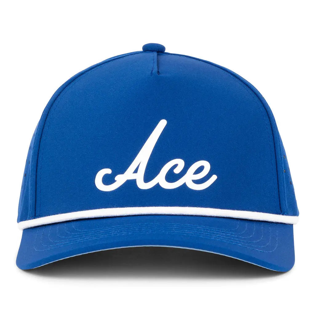 Ace 6 Panel Fitted Cap - Royal Blue
