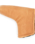 TAN LEATHER PUTTER HEADCOVER