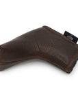 BROWN LEATHER PUTTER HEADCOVER