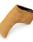 TAN HAIRY COWHIDE PUTTER HEADCOVER