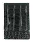 BLACK ALLIGATOR CASH COVER WALLET