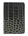 OBSIDIAN ALLIGATOR PASSPORT COVER