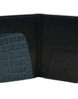 COBALT ALLIGATOR PASSPORT COVER