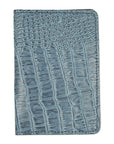 COBALT ALLIGATOR PASSPORT COVER