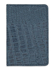 COBALT ALLIGATOR PASSPORT COVER