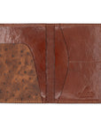 CHESTNUT OSTRICH PASSPORT COVER