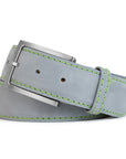 GREY NUBUCK LEATHER BELT