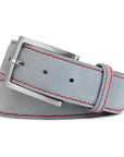 GREY NUBUCK LEATHER BELT