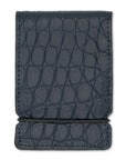 NAVY GENUINE ALLIGATOR CASH COVER WALLET