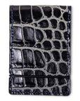 OBSIDIAN ALLIGATOR CASH COVER WALLET