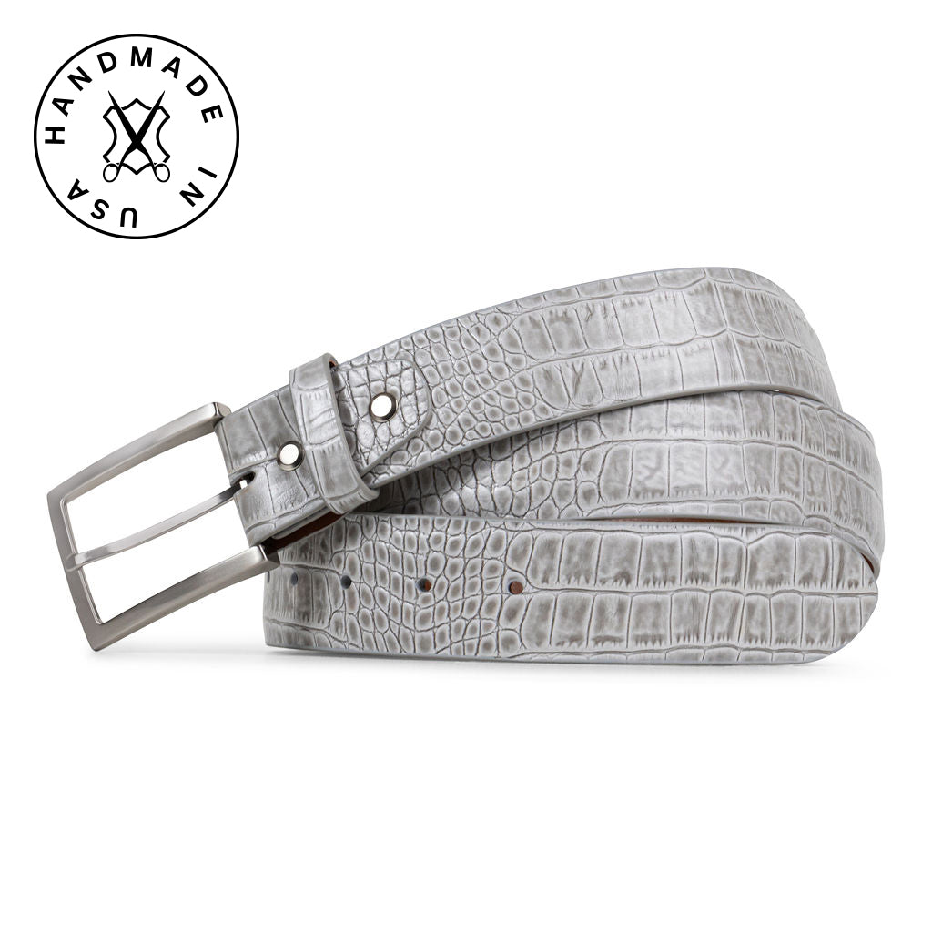 PLATINUM ALLIGATOR BELT